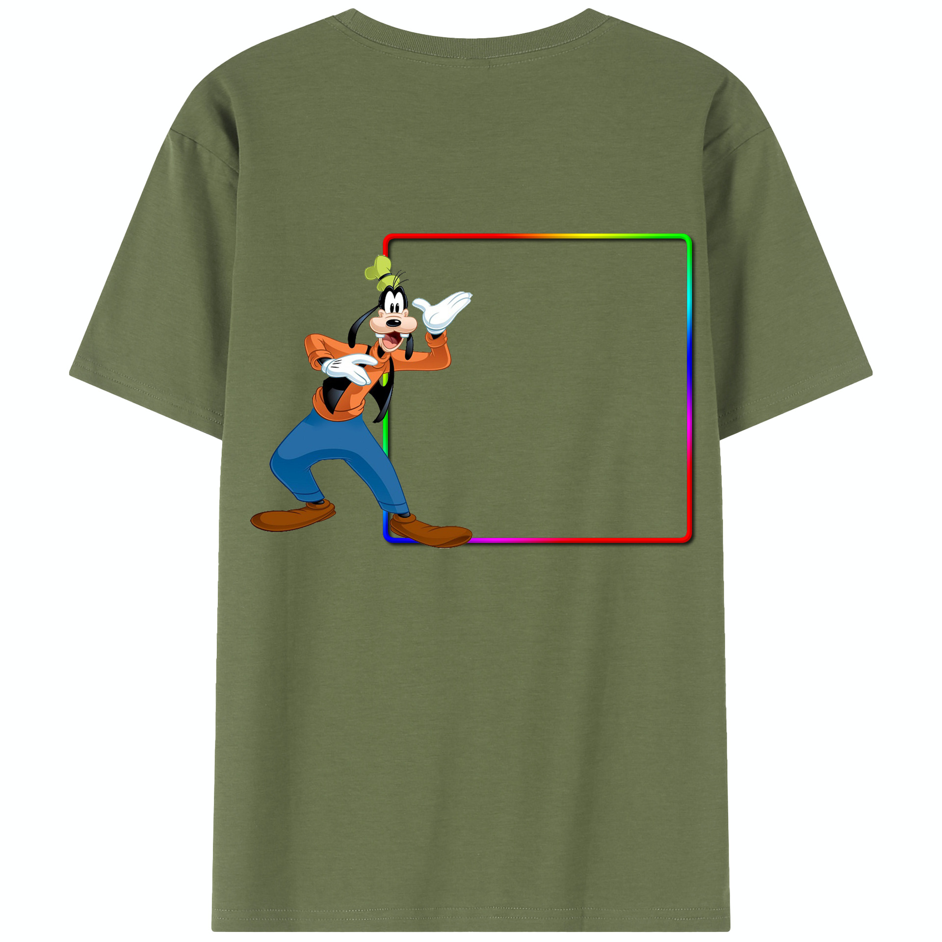 （画像用） ミッキーマウス Mickey Mouse 綿100％半袖Tシャツ（背面プリント）